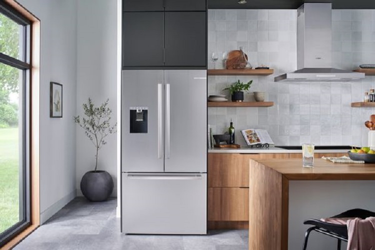 A refrigerator in the living room of bosch refrigerators