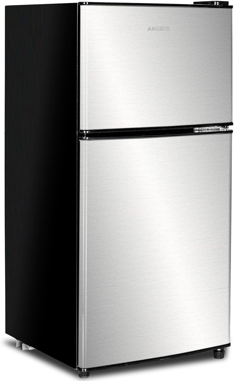An oblique view of a refrigerator