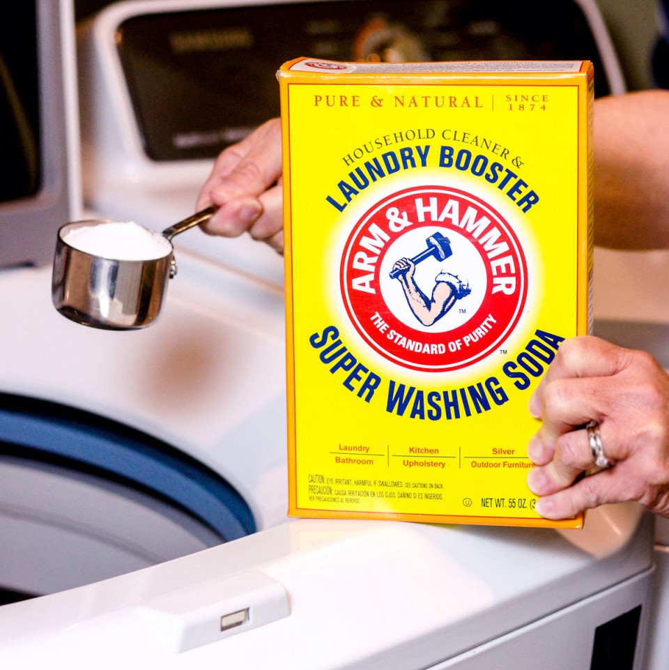 baking soda in washing machine