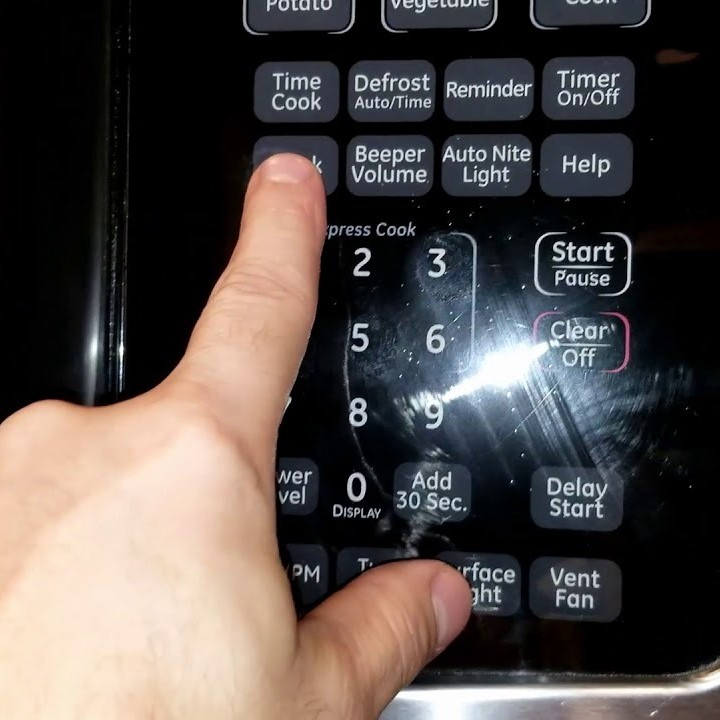 how to change time on microwave