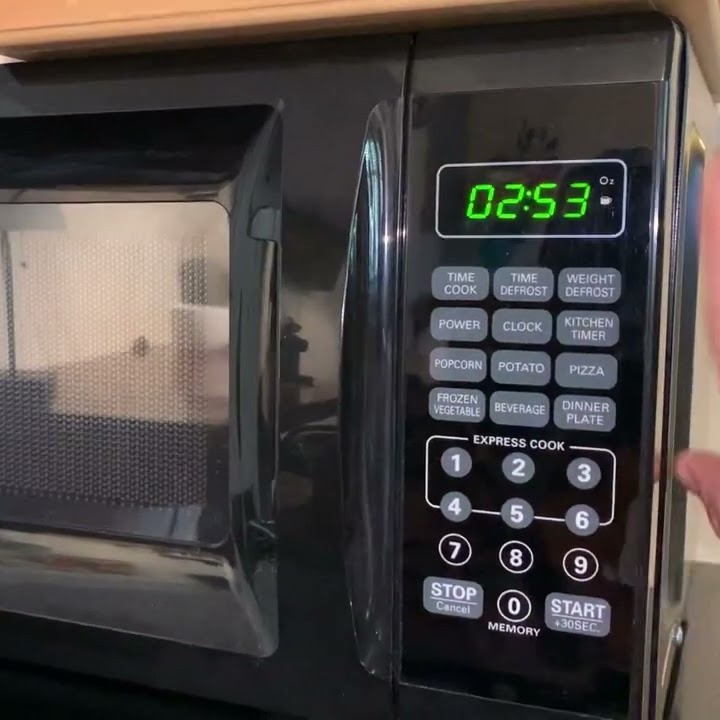 how to change time on microwave
