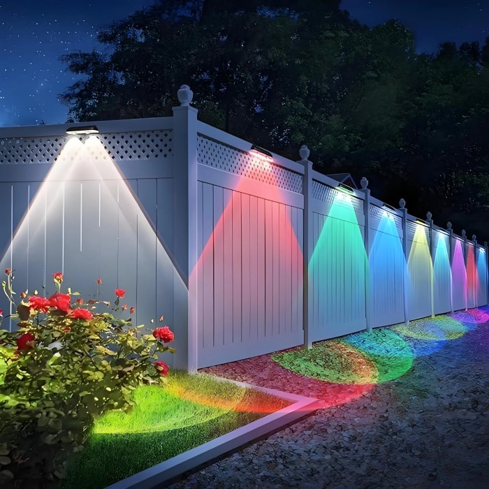 solar lights for fence
