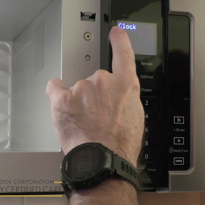 how to change time on microwave