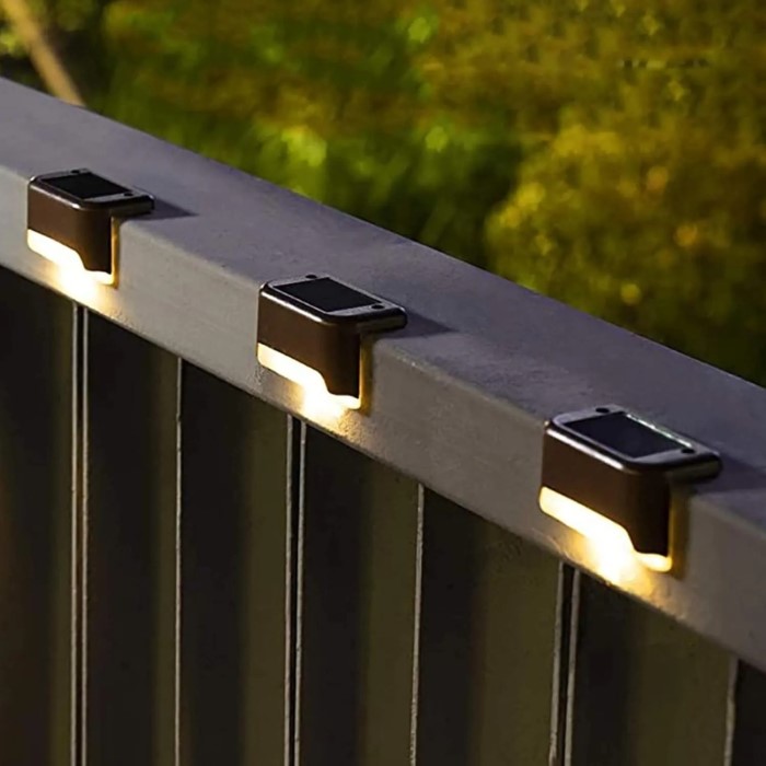 solar lights for fence