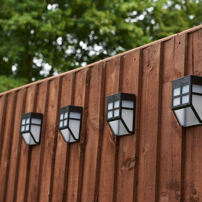 solar lights for fence